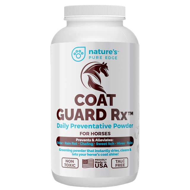Extra Large. 2 Lbs. Coat Guard Rx Daily Preventative Powder For Horses - Coat And Skin Treatment & Dry Shampoo For Horses.