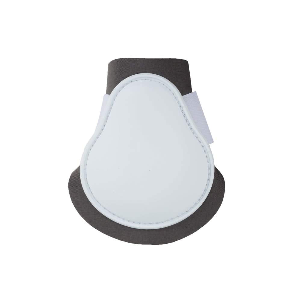 HORZE Chicago Fetlock Rear Boots | Lightweight, Adjustable, Jumping Horse Boots (Pair) - White/Grey - Horse