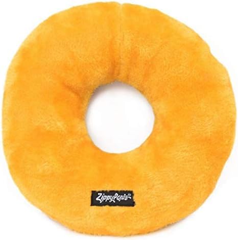 Zippypaws - Jumbo Donutz - Strawberry - Interactive Pet Donut Toys For Dogs With Embroidered Sprinkles, Soft, No Stuffing, Durab