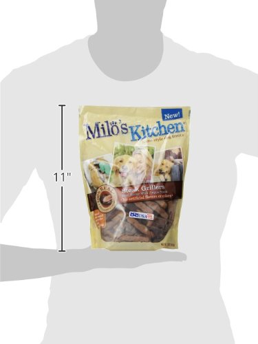 Milos Kitchen Homestyle Dog Treats, Steak Grillers, 18 Ounce, High Protein, No Artificial Flavors
