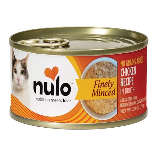 Nulo Finely Minced Chicken Flavor Wet Canned Cat Food, 2.8 Ounce (Pack of 12)