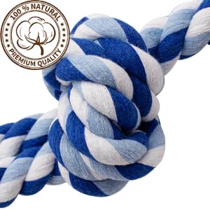 Dog Rope Toys For Large And Medium Aggressive Chewers, 3 Pack Heavy Duty Rope Toy For Large Breed, Indestructible Chew Toys, Tug