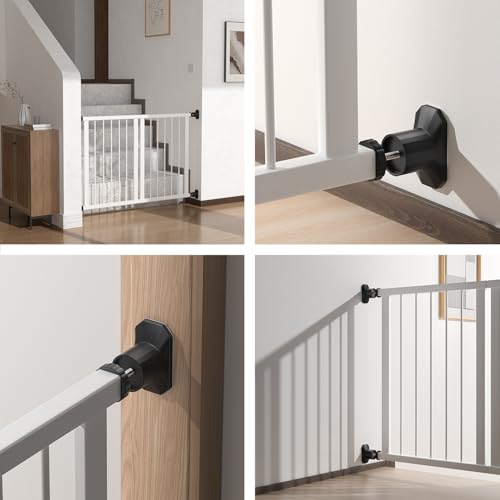 ICERO Baby Gate Extender Wall Protector (4 Pack) Pressure Mounted Gates Extension Kit Extends 1.1-3.5 inches Child Safety Gates