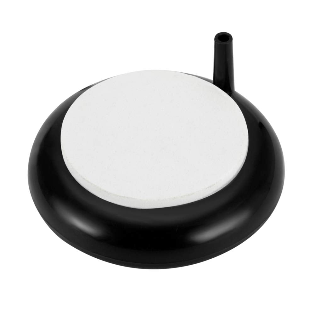 Hygger Aquarium Air Stone, Fish Tank Bubbler, Nano Furnace Flue Round Stone Disk, Small Bubbles And High Dissolved Oxygen, With 2 Suction Cups, 1 Adjust Valve, 1 Check Valve (2 Inch)