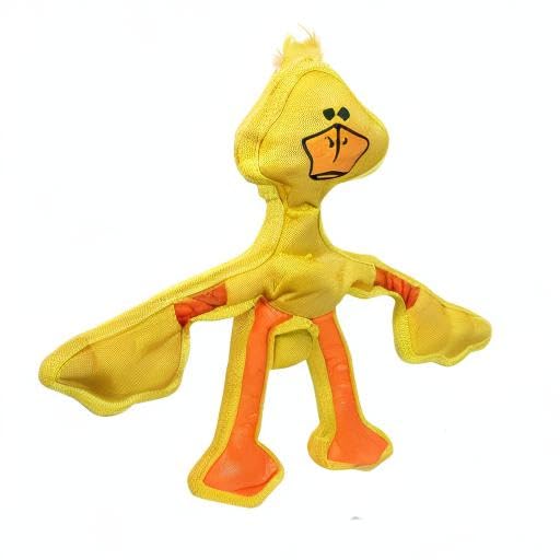 Multipet Skele Duck Dog Rope Toy - Nylon Tug of War - Squeaky Toy for All Dogs - for Playing Toss & Fetch - Cute Dog Pet Toy (15