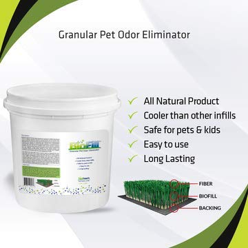 BioFill Pet Deodorizer Granular Infill for Artificial Grass Turf, All Natural Dog Urine Neutralizer, Outdoor Use, 5 Gallon Pail