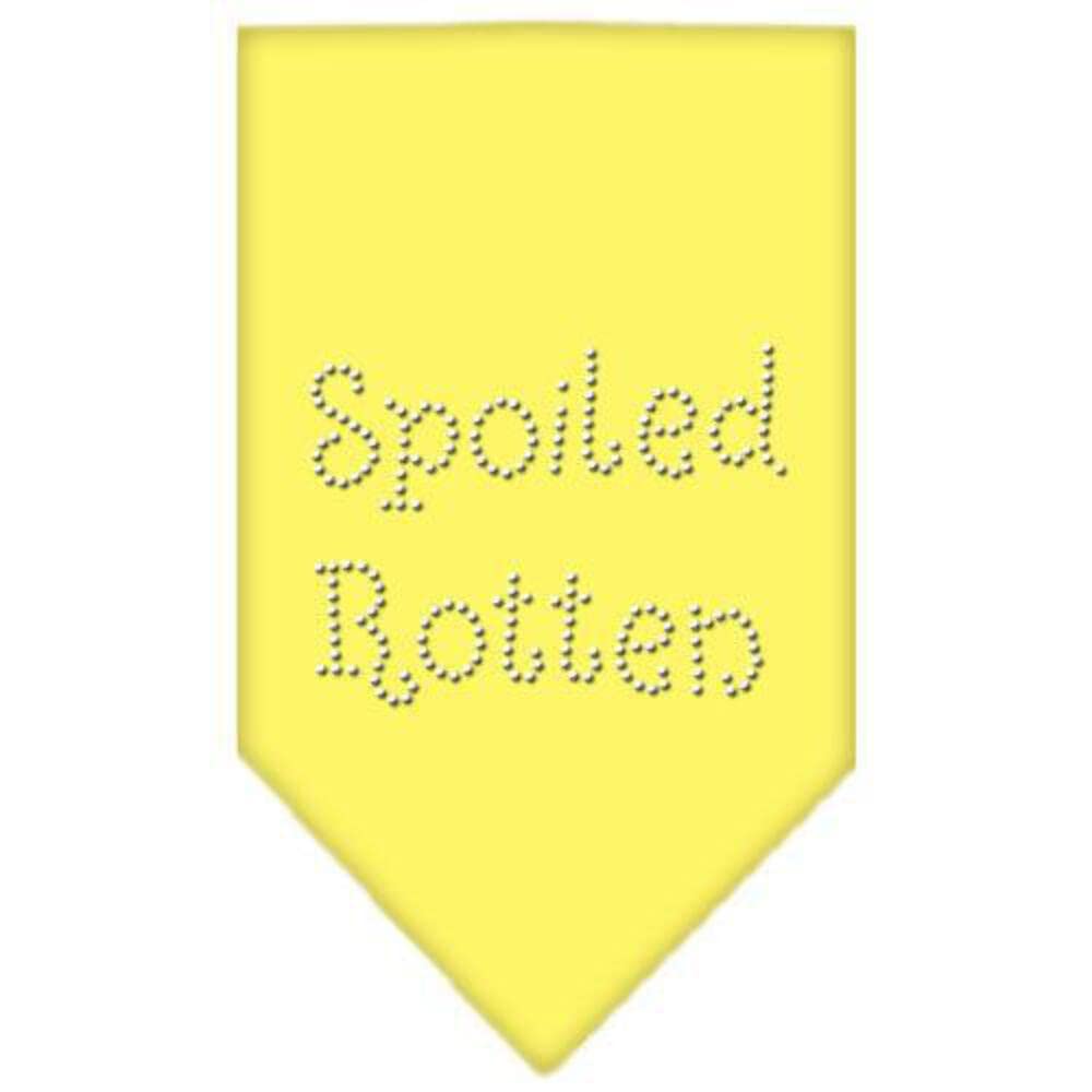 Mirage Pet Products Spoiled Rotten Rhinestone Bandana, Small, Purple