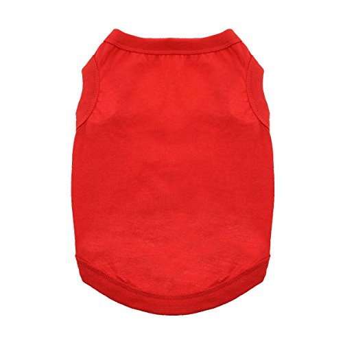 DOGGIE DESIGN Cotton Dog Tank Flame Scarlet Red