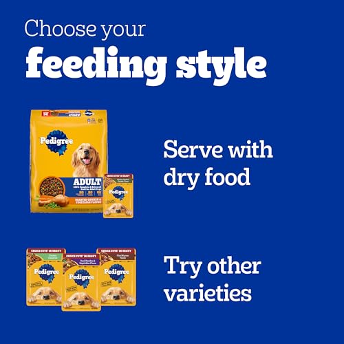 PEDIGREE CHOICE CUTS IN GRAVY Adult Soft Wet Dog Food 18-Pack Variety Pack, 3.5 oz Pouches
