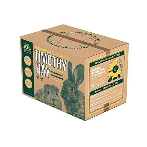 Eaton Pet and Pasture Naturally Grown, Premium, 1st Cut Blend, Western Timothy Hay Orchard Blend, Small Animal Food, Sustainable