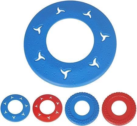 Harva Frisbee Fetch Dog Toy Flying Disc Durable Non Toxic Rubber Lightweight Outdoor Training Toy For Dogs Interactive Exercise 