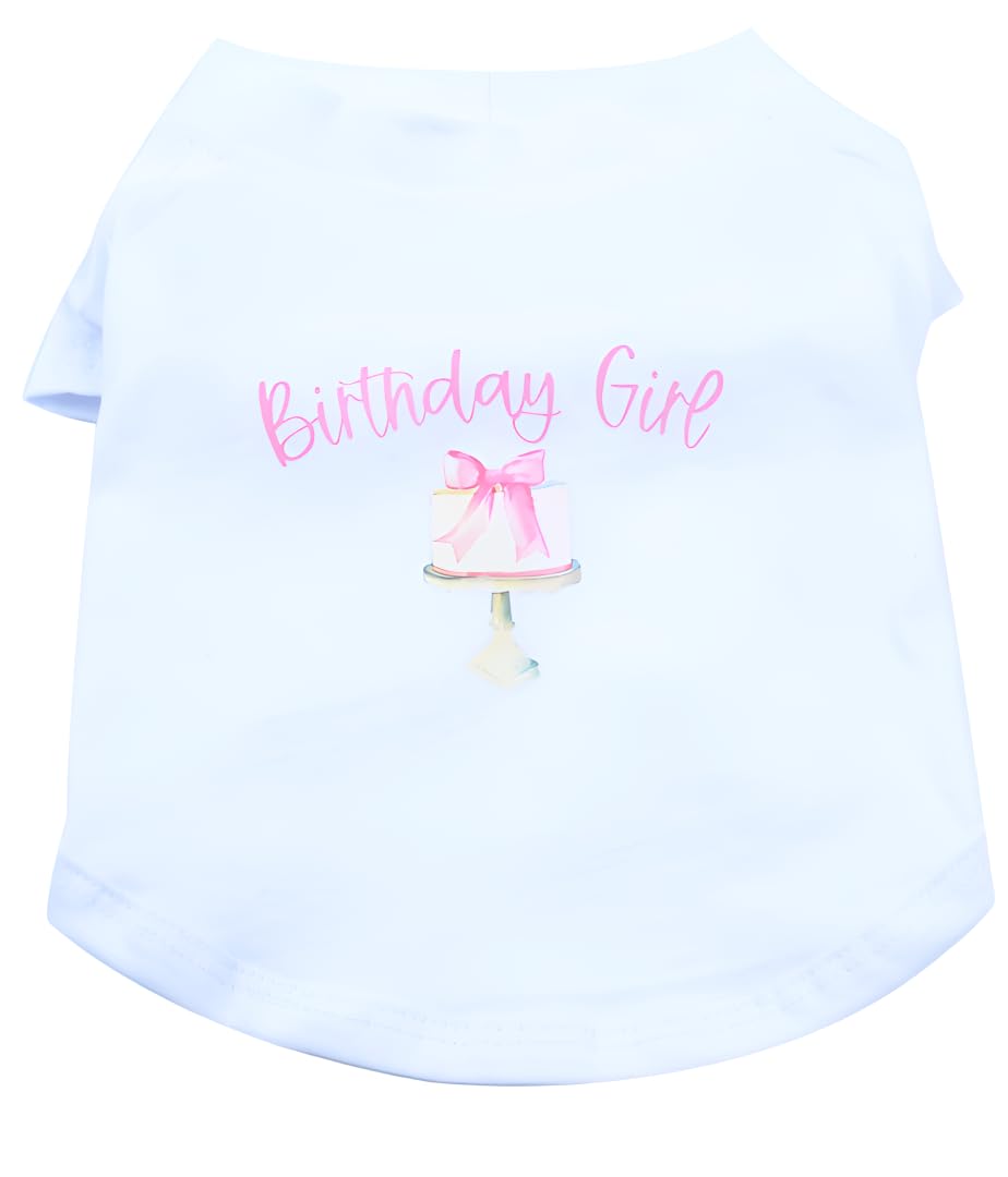 Dog T-Shirt Tee Clothes Vest Lightweight Stretchy Soft Cool Breathable Puppy (Birthdaygirl, X-Large)