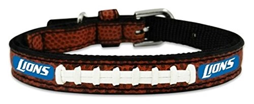 NFL Detroit Lions Classic Leather Football Collar, Toy