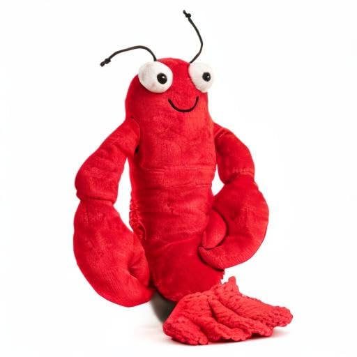 Fabdog Floppies Plush Dog Toy - Cute & Durable Squeaky Dog Toys - Best Squeak Toy For Puppies And All Breeds | Ideal Pet Gift| Small Lobster