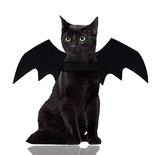 Malier Halloween Cat Costume For Cats Dogs Pet Bat Wings Cat Dog Bat Costume Wings