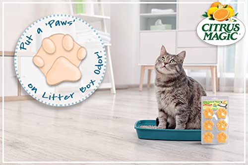 Citrus Magic Pet Odor Control 'Paws' For Litter, Ocean Breeze, 6 Count (Pack Of 6)