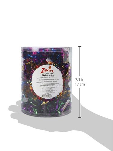 Zanies Mylar Balls Cat Toys, 35-Piece Canisters