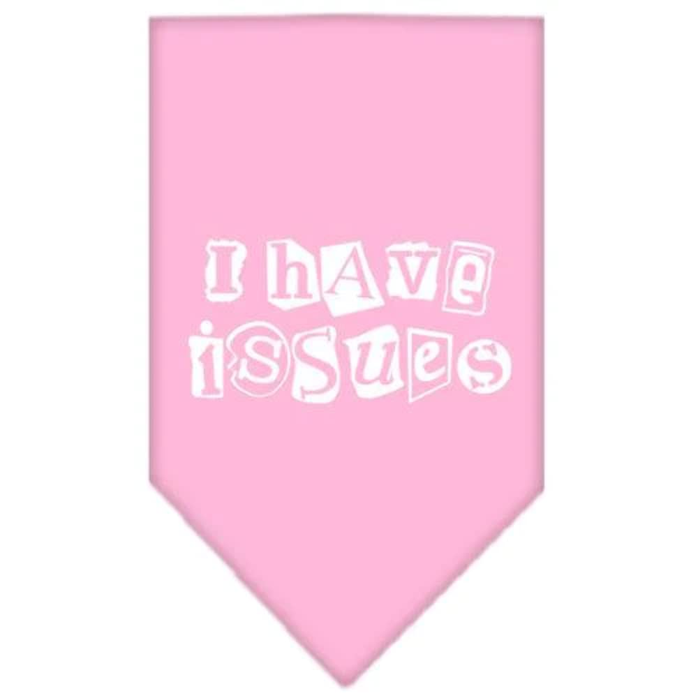 Mirage Pet Products I Have Issues Screen Print Bandana for Pets, Small, Cocoa