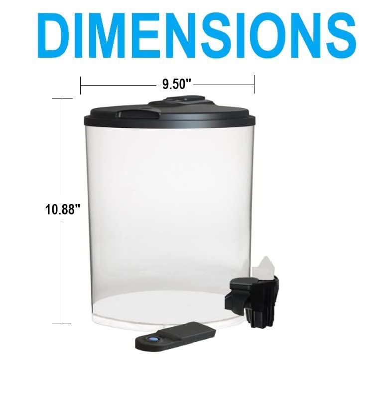 Koller Products Aquaview 2-Gallon Plastic 360 Aquarium With Power Filter & Led Lighting For Tropical Fish - Betta Fish