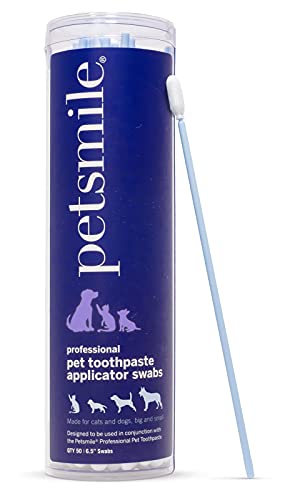 Petsmile Professional Pet Toothpaste Applicator Swabs | Easily and Effectively Spreads Dog Toothpaste to Promote Oral Hygiene | 