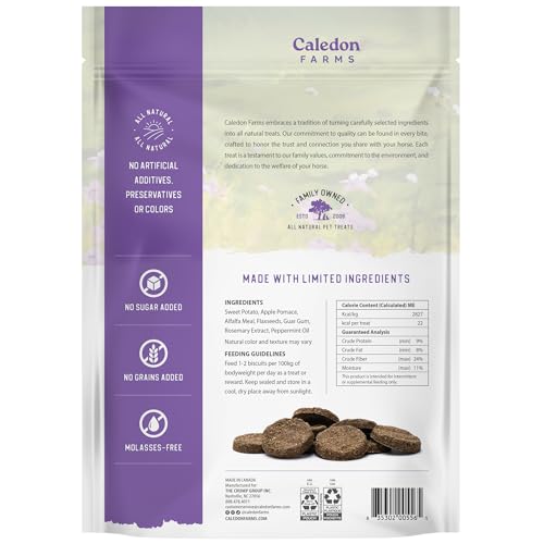 Caledon Farms Harvest Biscuits - Apple & Alfalfa Recipe 32 oz, Horse Treats