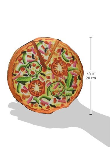 Scoochie Pet Products New York Pizza | 7 Inch | Tough Dog Toy - We Squeak!