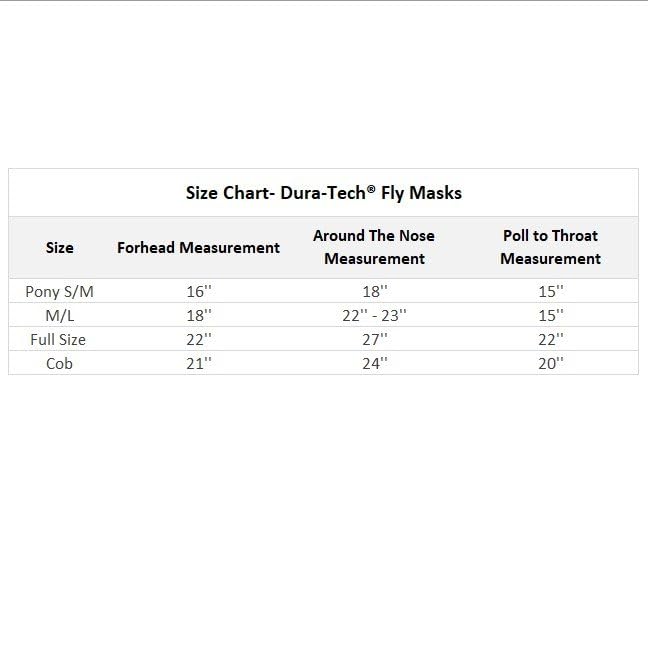 Schneiders Dura-Mesh II Fly Horse Mask with Ears | Reflective Safety Strips | 1000D Poly Vinyl Mesh | 70% UV Protection | Color