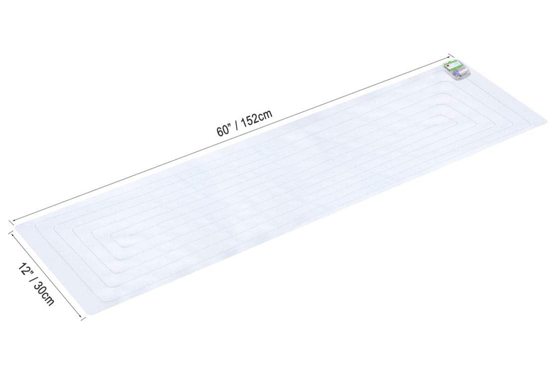 WiXfer 60x12 Inch Electric Shock Mat Pad for Dogs & Cats - Translucent Furniture Protector Training Solution