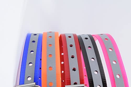 Trainpro Replacement     Dog Collar Strap Bands With Double Buckle Loop Training For All Brands Of Pet Shock Bark E Collars And