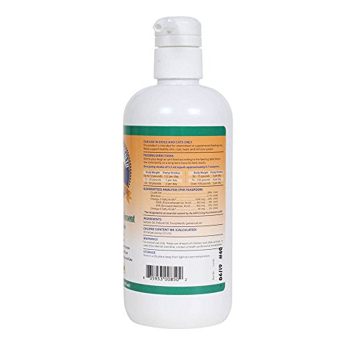 Grizzly Omega Health for Dogs & Cats, Wild Salmon Oil/Pollock Oil Omega-3 Blend