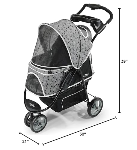 Gen7Pets Promenade Pet Stroller, Black Onyx