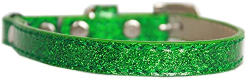 Mirage Pet Products Ice Cream Plain Cat safety collar Emerald Green Size 12