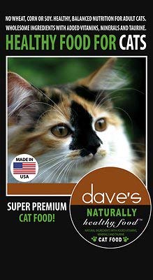 Daves Pet Food Naturally Healthy Dry Food for Adult Cats, 20 lb