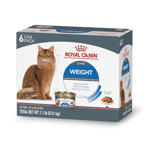 Royal Canin Feline Weight Care Thin Slices In Gravy Canned Adult Wet Cat Food, 3 Oz Can (6-Pack)