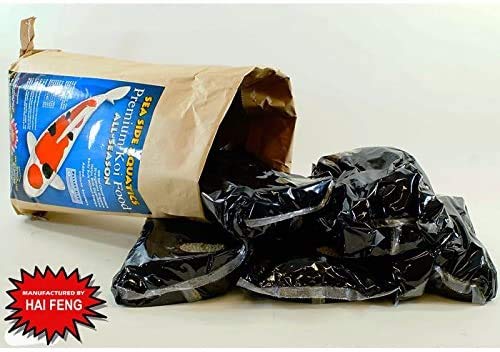 Sea Side Aquatics Premium Koi Food All Season (5kg Medium (5 x 1kg Inside))