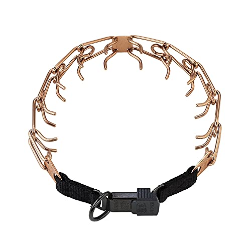 Herm Sprenger Curogan Collar Dog Training Collar With Quick Release Buckle Ultra-Plus Pet Rounded Collar Hypoallergenic Nickel Free No-Pull Collar For Dogs Made In Germany 2.25Mm X 16In Small