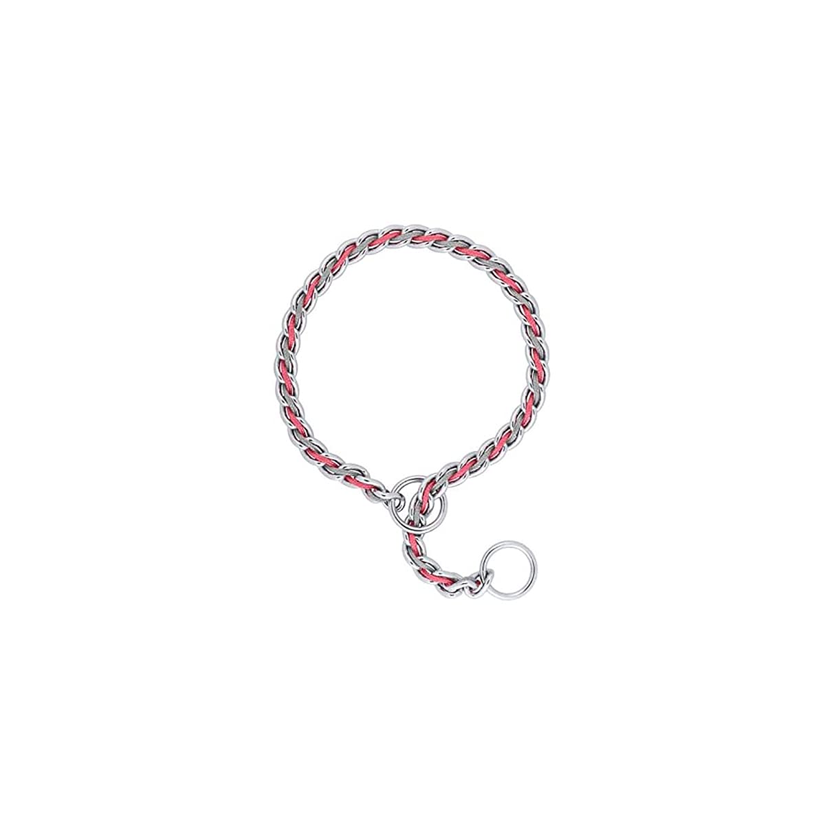 Terrain D.O.G. Laced Chain Slip Collar, 24-Inch X 3.9 Mm, Pink/Gray