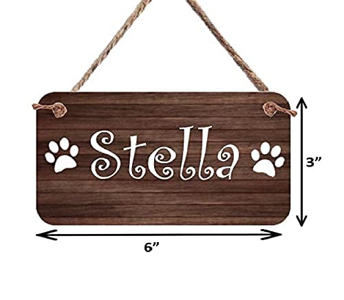 3'' X 6'' Aluminum Dog Crate Name Plate Sign - Personalized By Florida-Funshine