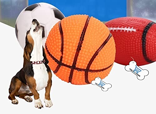 The Dds Store Squeaky Balls For Dogs Small, Fetch Balls For Dogs Rubber 3 Pack Bright Colors Tpr Puppy Toys Dog Toy Balls Dog Sq