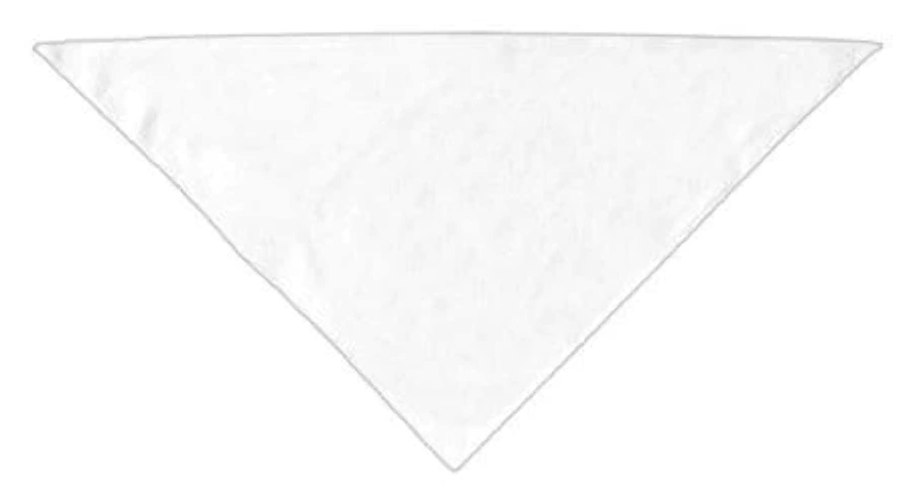 Pet Dog & Cat Bandana Blank, Plain (Available in 14 Colors) White Small