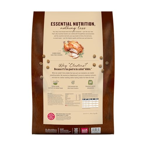 The Honest Kitchen Human Grade Essential Clusters Dry Dog Food, Whole Grain Chicken 20 lb Bag