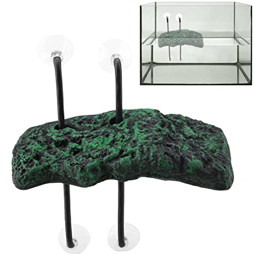 Hffheer Turtle Basking Platform Pu Foam Fish Tank Floating Island Floating Turtle Pier Reptile Ramp Platform Terrapin Dock Float