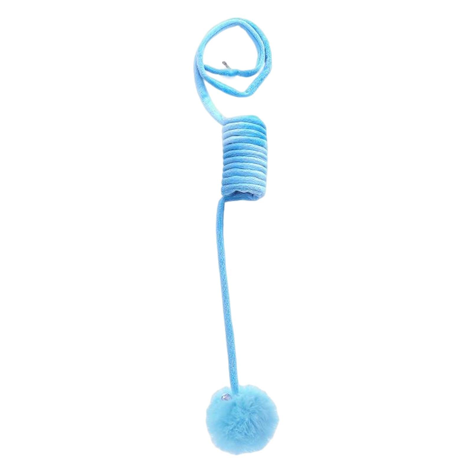 Ujeavette Hanging Cat Toy Indoor Chase Exercis Cat Toys Ball Rope Funny Bluish