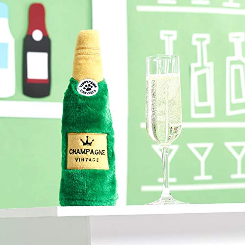 Zippypaws Happy Hour Crusherz - Zippy Paws Dog Toy For Large And Small Dogs, Crinkle Dog Toy With No Stuffing, Squeaky Dog Toy Pack Of 1, Champagne