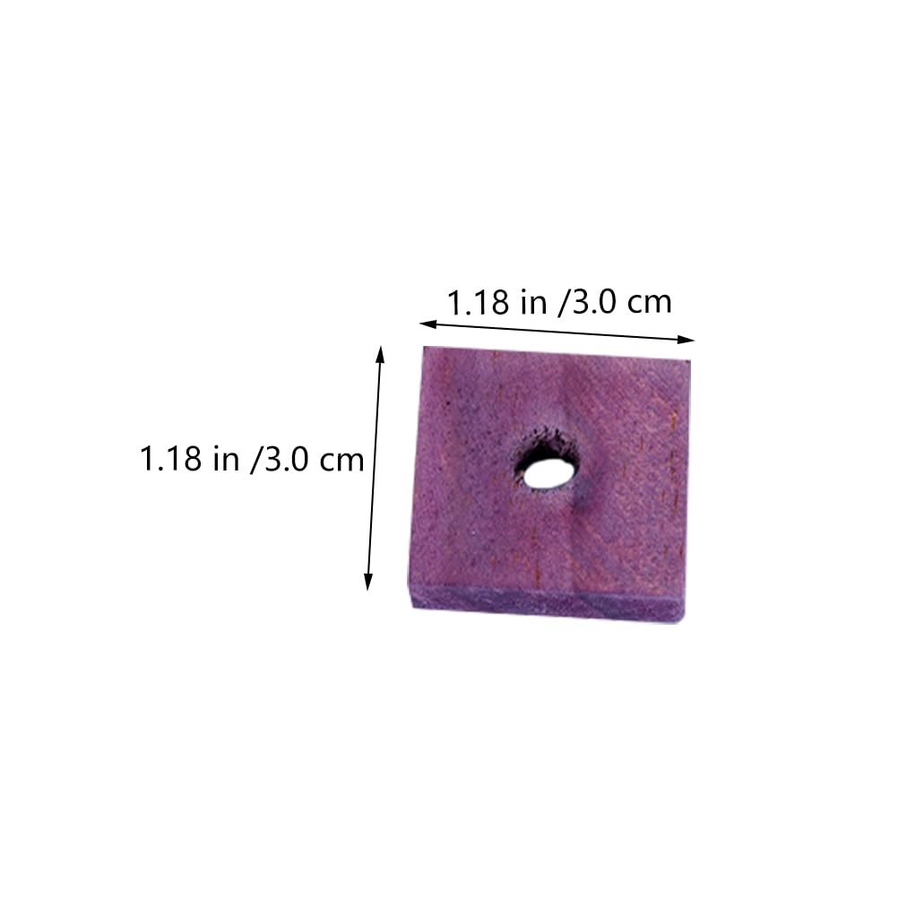 Frcolor Parrot Bird Toys 50Pcs Parrot Wooden Chewing Toys Mixing Colors Wood Blocks Bird Chewing Trim Mini Wood Chip Charms Diy