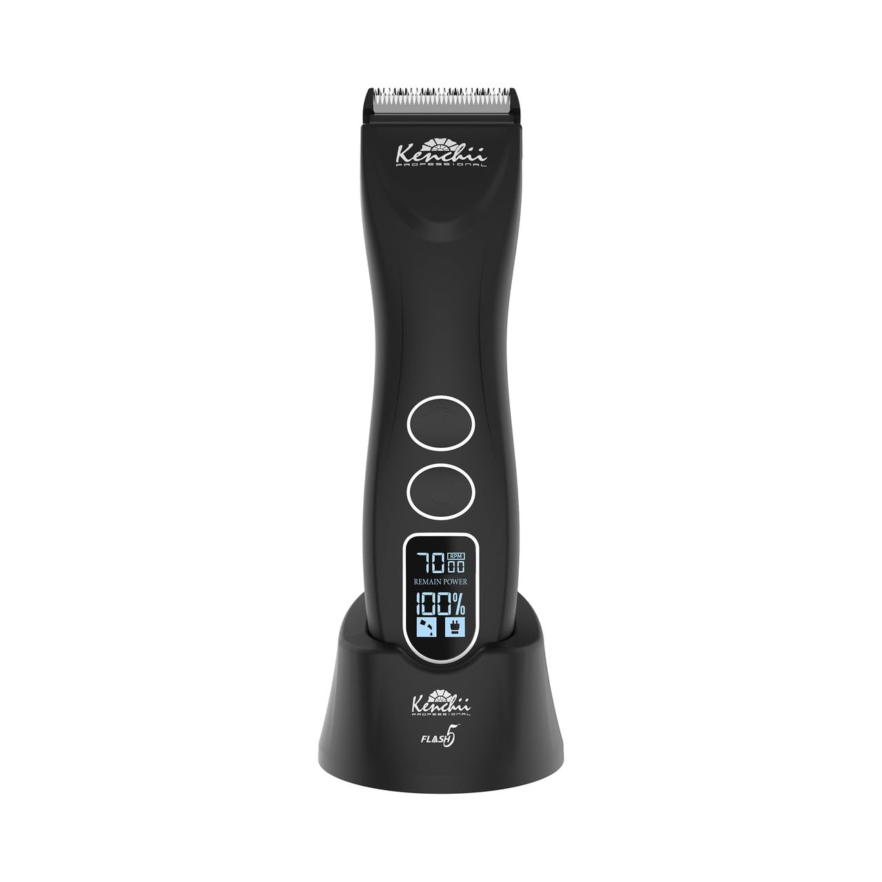 Kenchii Flash 5 Wolf Limited Edition - 5-in-1 Digital Cordless Clipper - Precision Pet Grooming: Trim, Shape, and Style Effortle