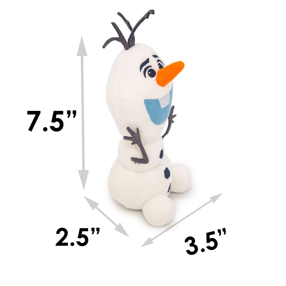 Buckle-Down Disney Dog Toy Frozen Olaf Surprised Sitting Pose Pet Toy Plush