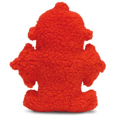 Jeffers Pet Plush Dog Toy With Squeaker, Fire Hydrant 8'' - Soft Crinkle Fabric, Safe & Durable, Healthy Fun For Small & Medium 