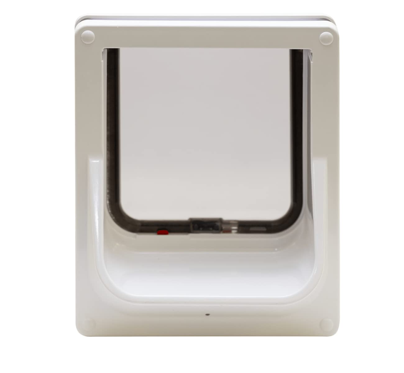 Cat Mate Electromagnetic 4-Way-Locking Cat Flap With 2 Collar Keys - White