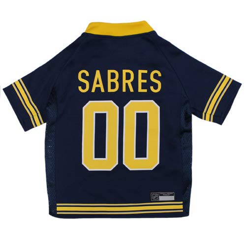 Pets First NHL Buffalo Sabres Jersey for Dogs & Cats, Medium. - Let Your Pet Be A Real NHL Fan!
